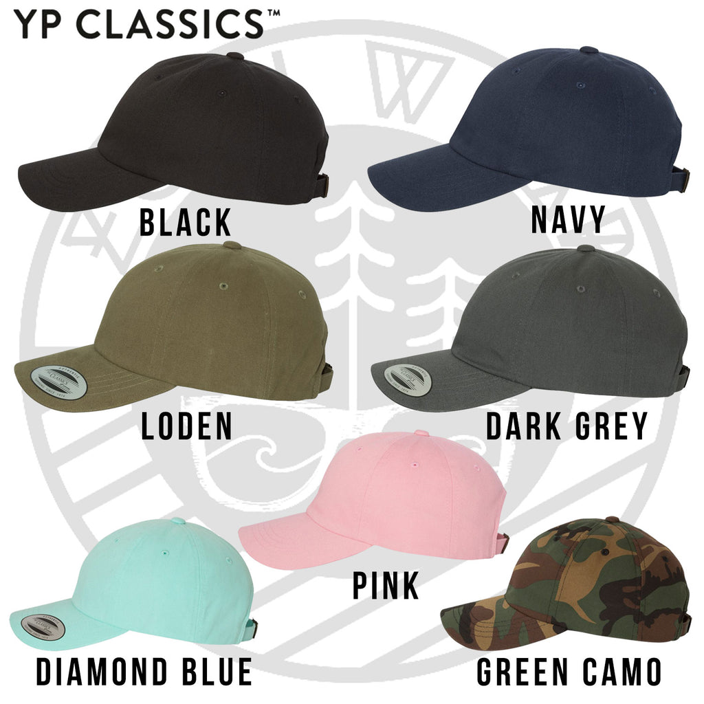Yupoong Custom Leather Patch Dad Hat – Zoni Wear