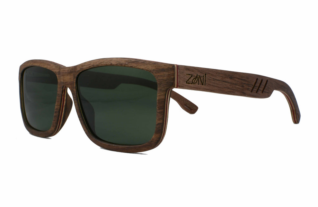 Skateboard Wood Sunglasses // THRESHER – Zoni Wear display picture 3
