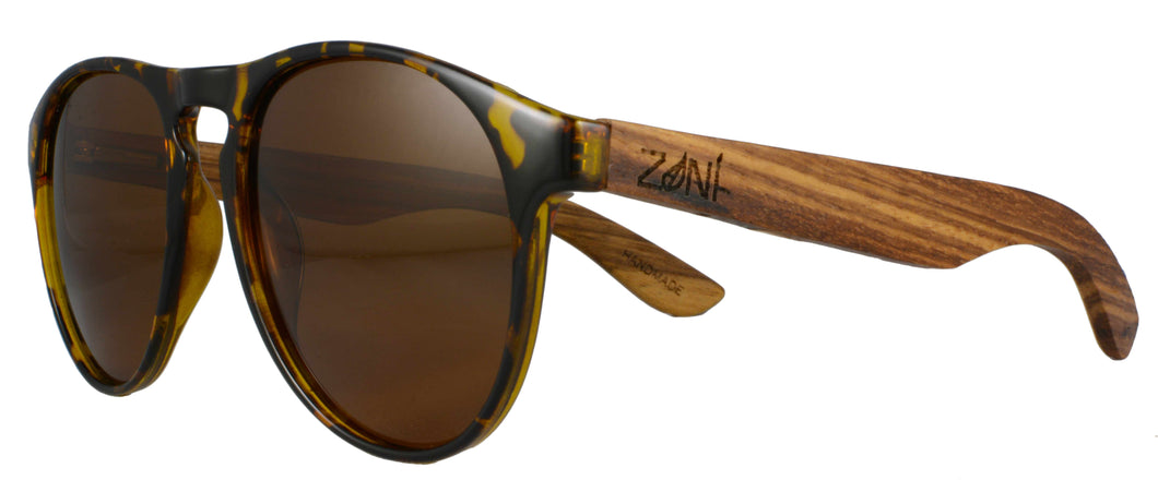 Zebra Wood Sunglasses // Canopy